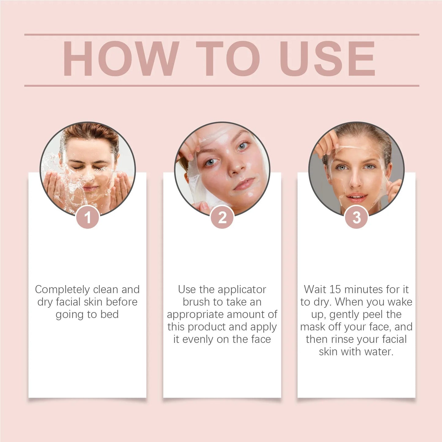 75ml Collagen Mask Baby Collagen Glow Mask Collagen Peel Off Mask Korean Face Mask Make Glowy Skin Skin Elasticity Firming Wrink, Nisha Nashea LLC