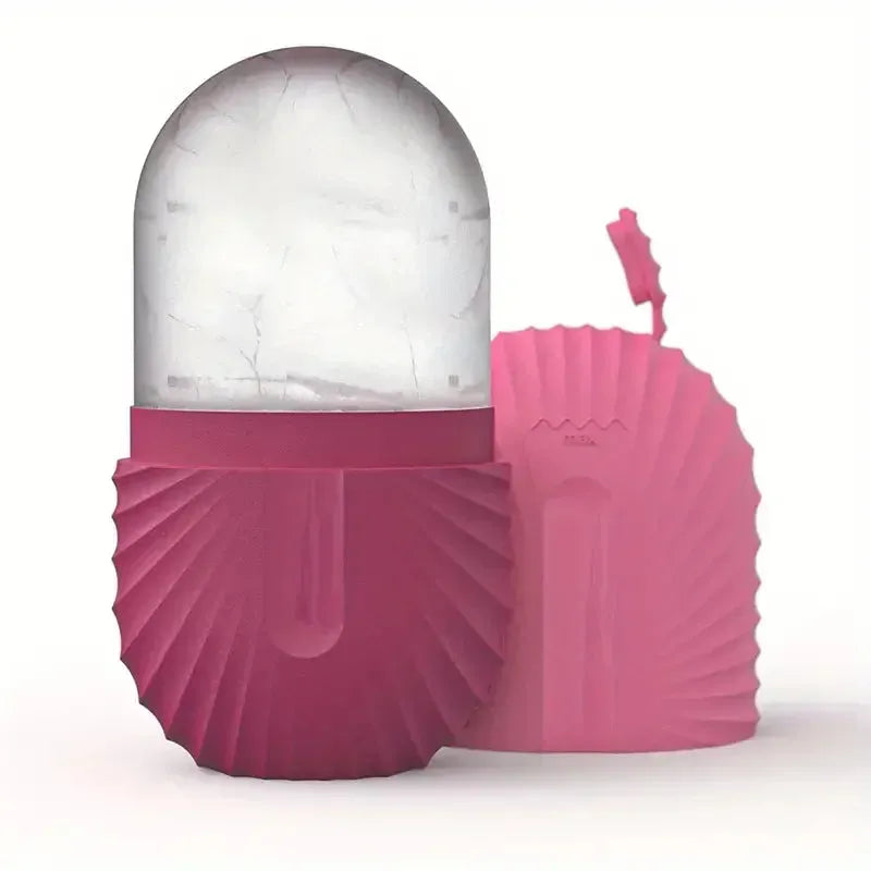 Silicone Ice Face Roller Contour Shrink Pores Remove Dark Circles Massage Skin Beauty Facial Roller for Eyes Neck Skin Care Tool, Nisha Nashea LLC