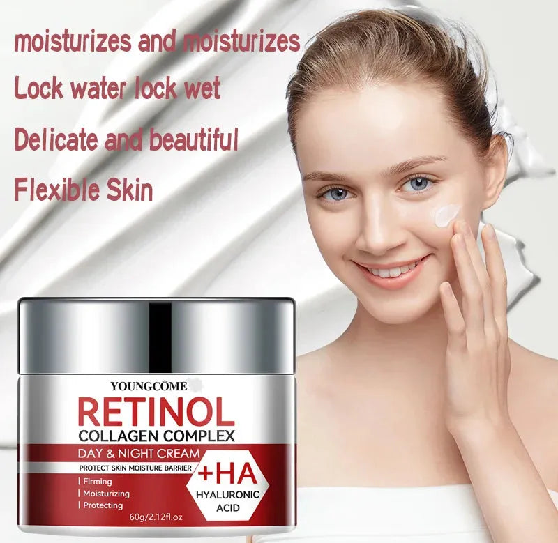 Retinol Collagen Facial Care Moisturizing Cream deeply nourishes Suitable for dry and rough skin, Aging Face Cream Moisturizing, Nisha Nashea LLC