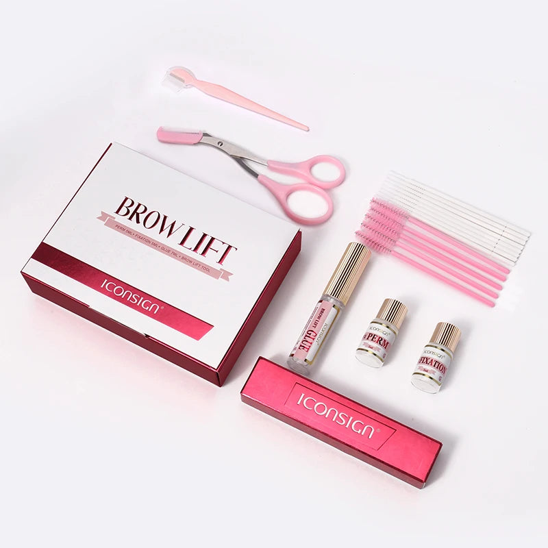 DIY Brow Perm Eyebrow Lamination 45-60 Days ICONSIGN Professional Brow Perming Set Beauty Makeup Tools Home Use, Nisha Nashea LLC