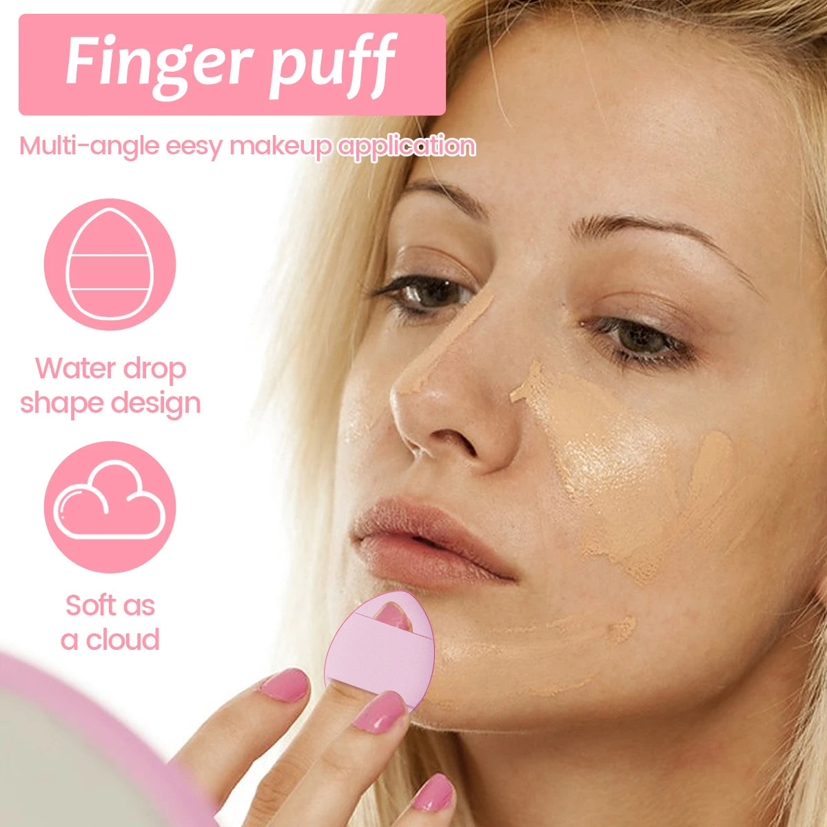 MAANGE 27pcs Makeup Tools Kit 20pcs Foundation Contour Blush Brush Set with Triangle Powder Puff Makeup Remover Puff Travel Bag, Nisha Nashea LLC