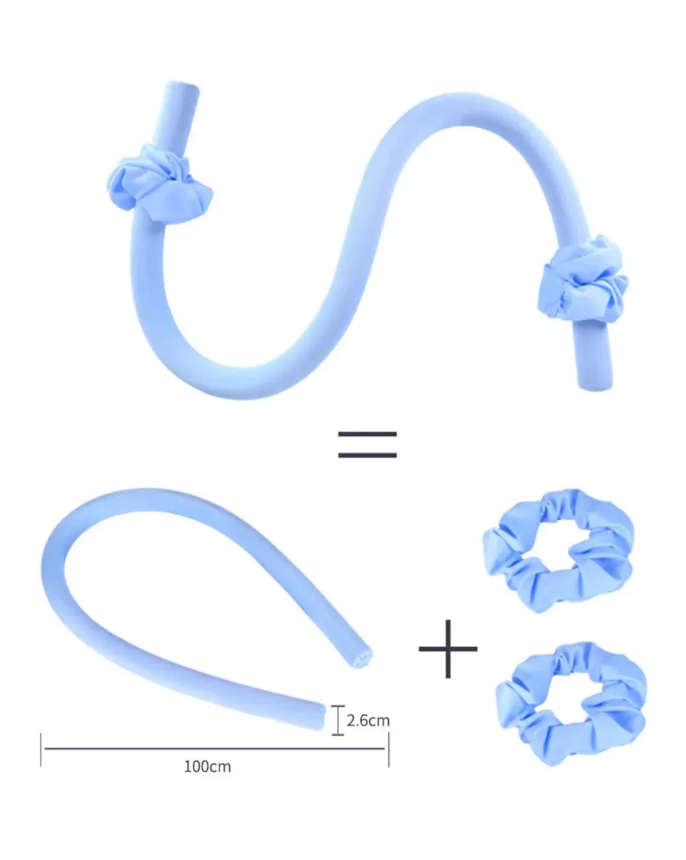 Heatless Curling Rod Headband No Heat Silk Curls Ribbon Hair Rollers Sleeping Soft Headband Lazy Hair Curlers Hair Styling Tools, Nisha Nashea LLC