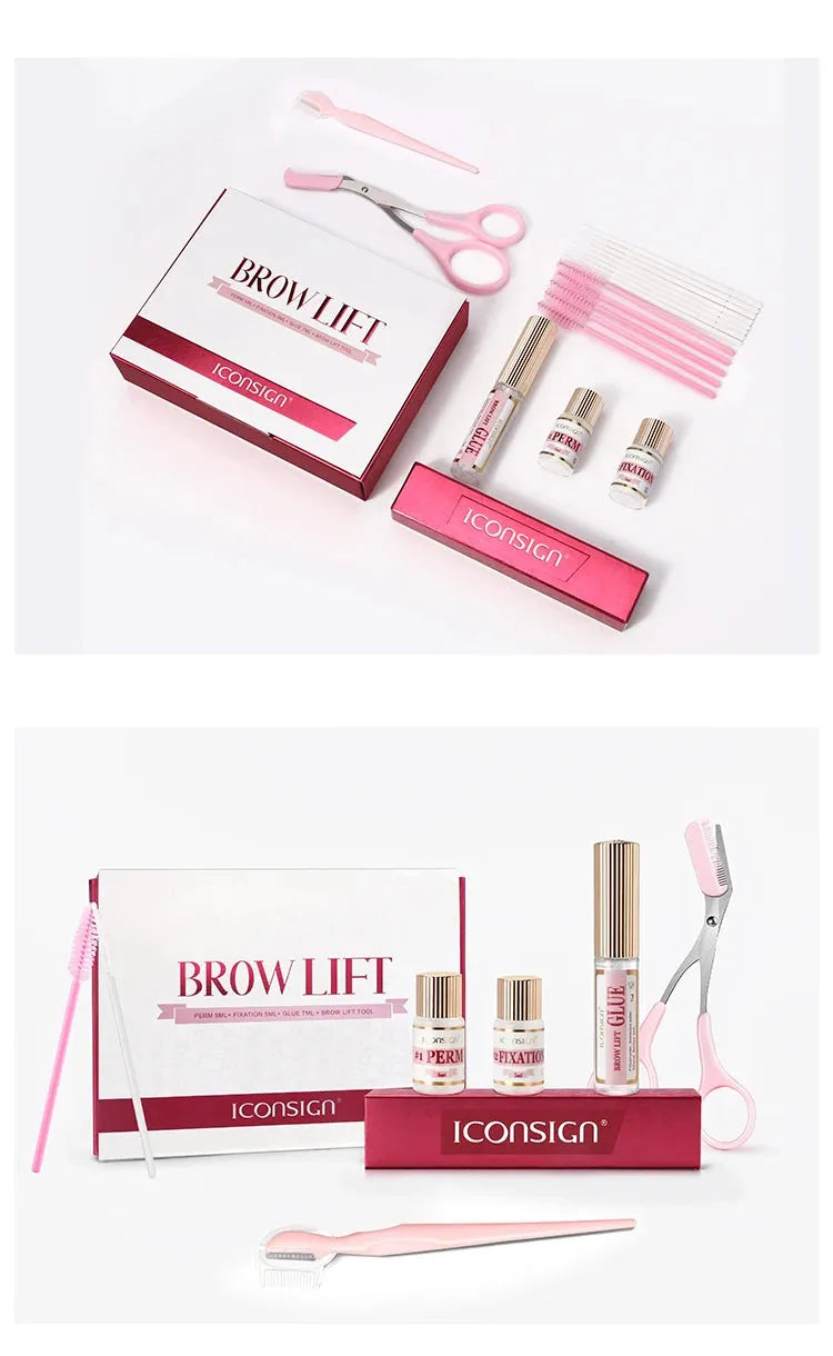 DIY Brow Perm Eyebrow Lamination 45-60 Days ICONSIGN Professional Brow Perming Set Beauty Makeup Tools Home Use, Nisha Nashea LLC