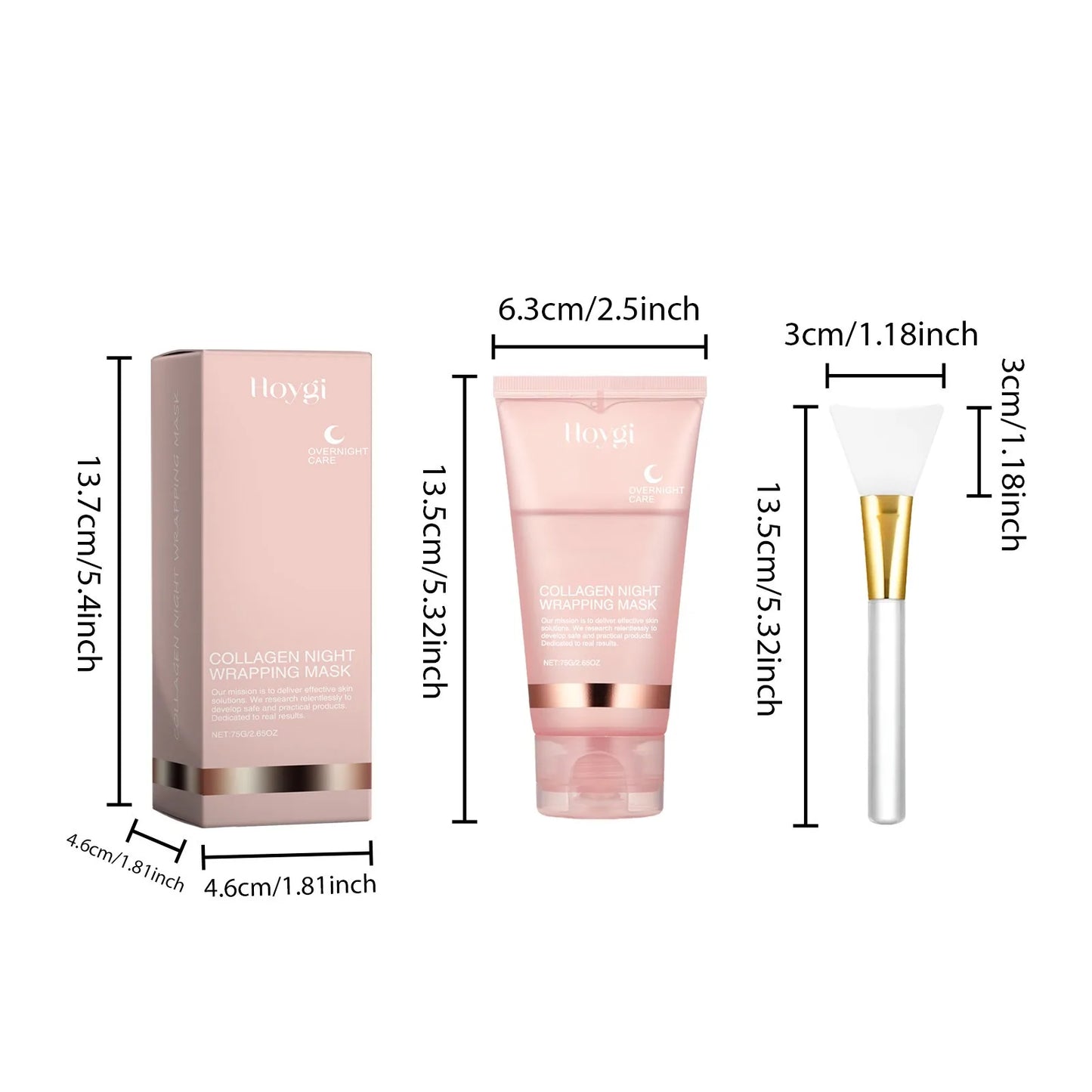 75ml Collagen Mask Baby Collagen Glow Mask Collagen Peel Off Mask Korean Face Mask Make Glowy Skin Skin Elasticity Firming Wrink, Nisha Nashea LLC