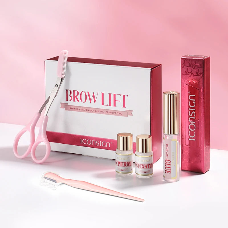 DIY Brow Perm Eyebrow Lamination 45-60 Days ICONSIGN Professional Brow Perming Set Beauty Makeup Tools Home Use, Nisha Nashea LLC