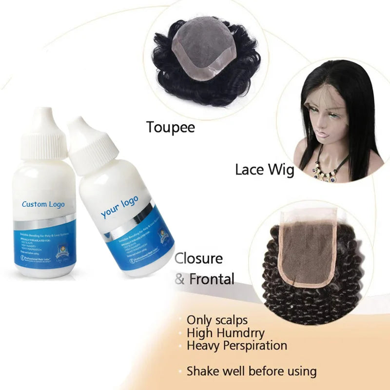 Lace Front Wig Glue Extreme Hold Waterproof 38ml Super Bonding Adhesive Glue For Wig 1.3Oz, Nisha Nashea LLC