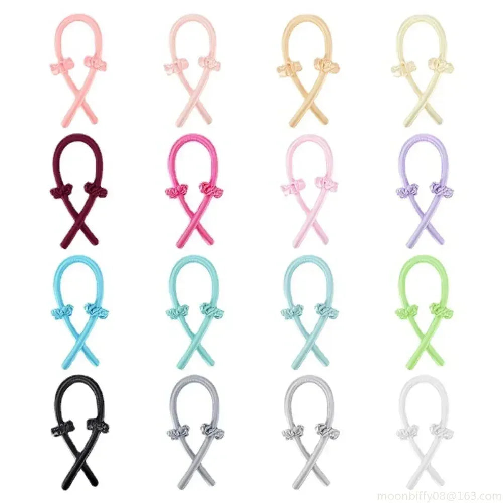 Heatless Curling Rod Headband No Heat Silk Curls Ribbon Hair Rollers Sleeping Soft Headband Lazy Hair Curlers Hair Styling Tools, Nisha Nashea LLC