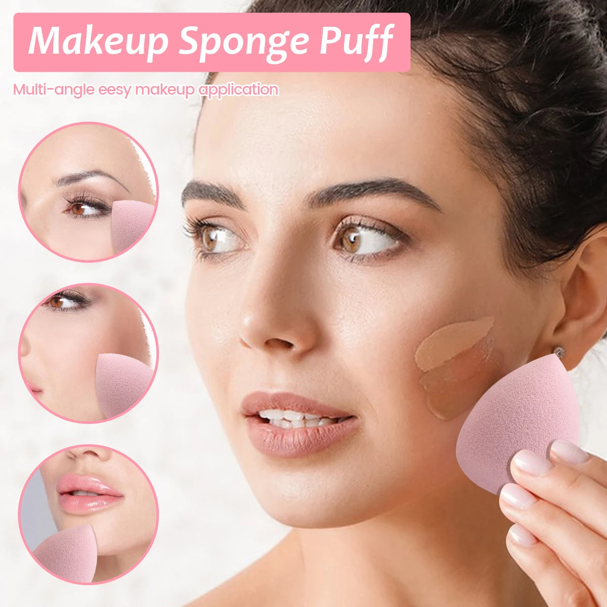 MAANGE 27pcs Makeup Tools Kit 20pcs Foundation Contour Blush Brush Set with Triangle Powder Puff Makeup Remover Puff Travel Bag, Nisha Nashea LLC