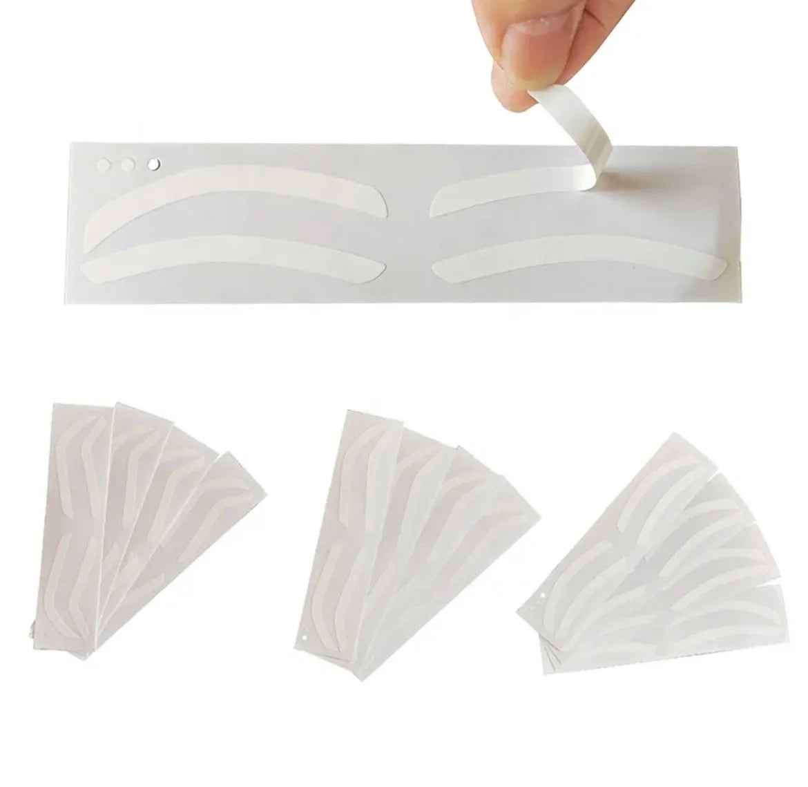 Eyebrow shape tape shaping stickers for brow tinting