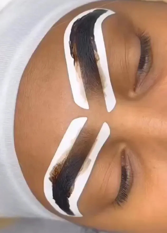eyebrow shaping stickers brow shape tape  for eyebrow tinting henna brows arlington tx