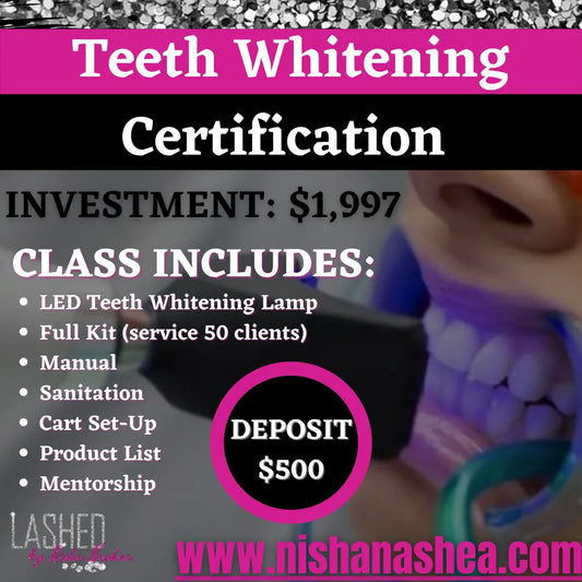 Teeth Whitening Certification Training Virtual Online In person