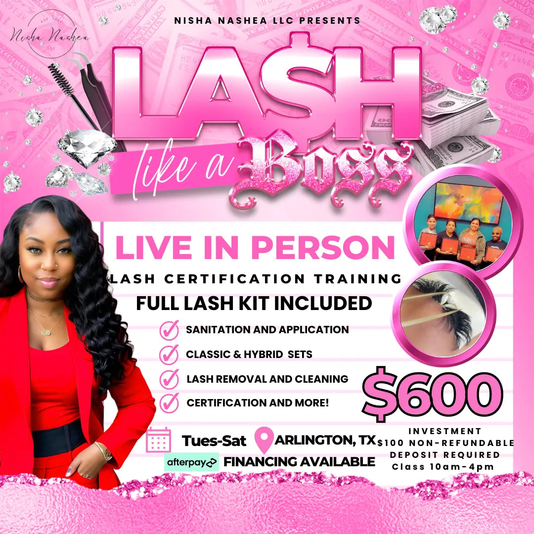 Beginner Lash Certification Training in Arlington TX