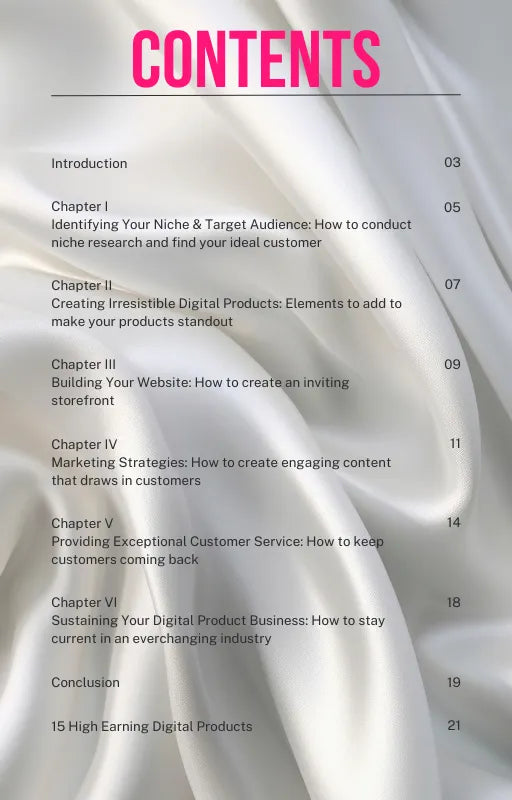 Rich off Digital Products, Nisha Nashea LLC