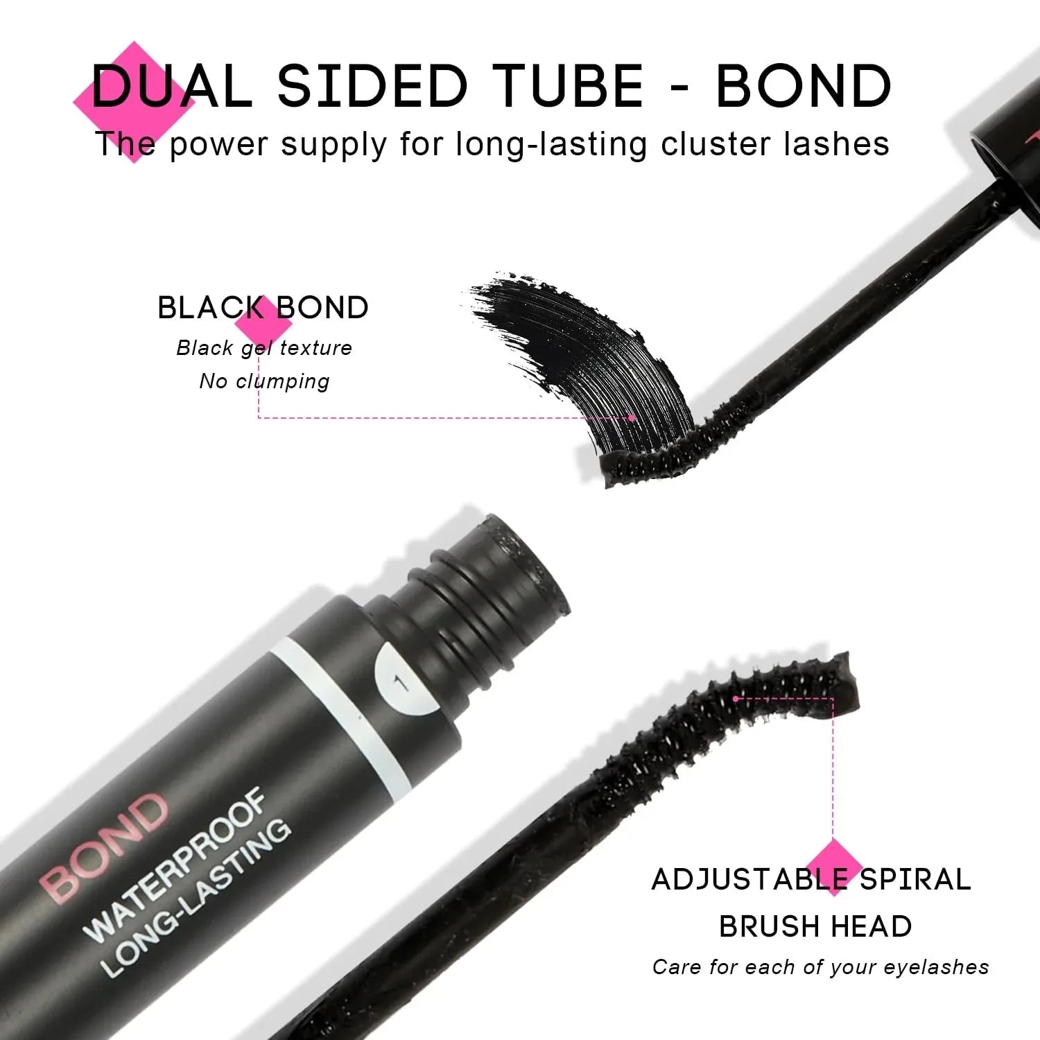 TDANCE 280PCS DIY Mix Clusters Kit 30D/40D Lash Bond and Seal and Remover Accessories Self-Grafting EyeLashes Extension At Home, Nisha Nashea LLC
