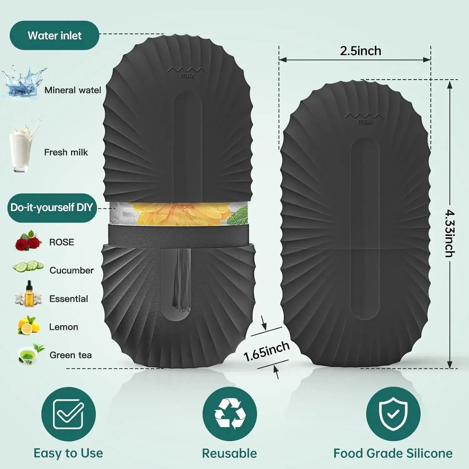 Silicone Ice Face Roller Contour Shrink Pores Remove Dark Circles Massage Skin Beauty Facial Roller for Eyes Neck Skin Care Tool, Nisha Nashea LLC