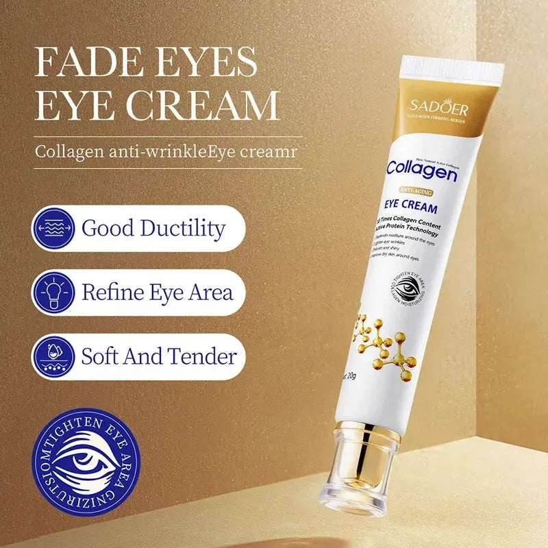 SADOER Collagen Eye Cream skincare Anti Dark Circles Eye Bags Firming Moisturizing skincare Eyes Cream Skin Care for Eyes, Nisha Nashea LLC